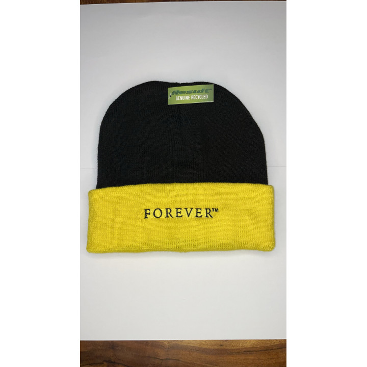 Bonnet noir et jaune