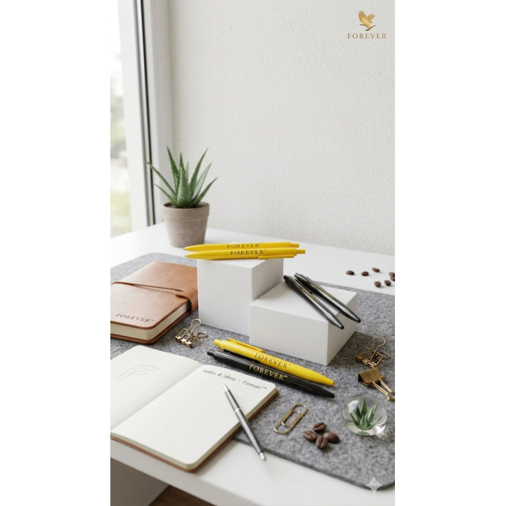 STYLO PLASTIQUE PAR 10 (vert ou jaune)